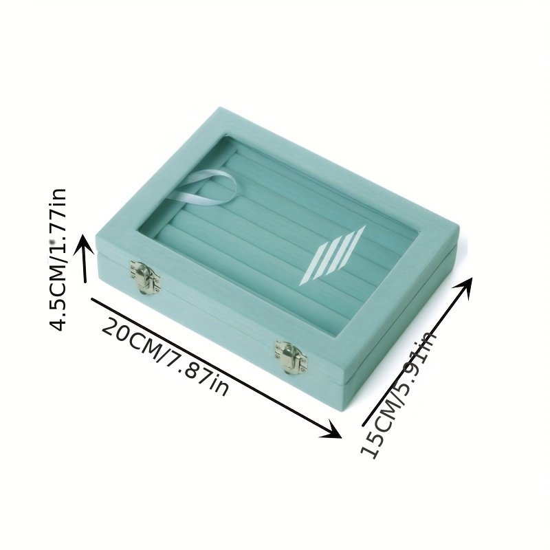 Flannelette 24 Grid Ornaments Earring Box